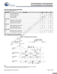 CY7C14141KV18-300BZXC Datasheet Page 17