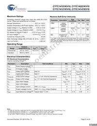 CY7C14141KV18-300BZXC Datasheet Page 21