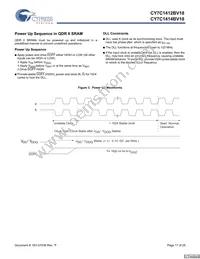 CY7C1414BV18-250BZXI Datasheet Page 17