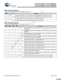CY7C1415BV18-250BZI Datasheet Page 11