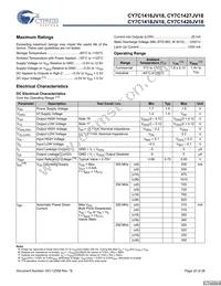 CY7C1420JV18-250BZI Datasheet Page 20