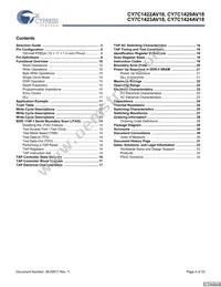 CY7C1423AV18-267BZC Datasheet Page 4