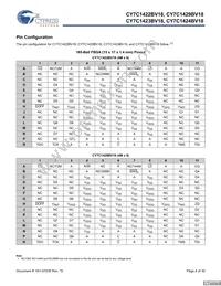 CY7C1423BV18-250BZC Datasheet Page 4