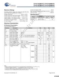 CY7C1423BV18-250BZC Datasheet Page 20