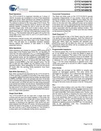 CY7C1425AV18-200BZC Datasheet Page 8