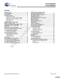 CY7C1444AV33-167AXCT Datasheet Page 3