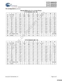 CY7C1464AV25-167BGC Datasheet Page 4