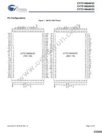 CY7C1464AV33-167BGI Datasheet Page 4