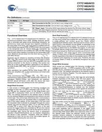 CY7C1464AV33-167BGI Datasheet Page 8