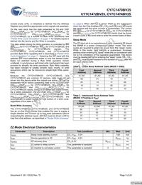 CY7C1474BV25-200BGIT Datasheet Page 9