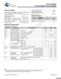 CY7C1474BV25-200BGIT Datasheet Page 19