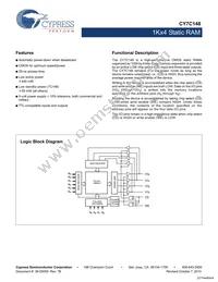 CY7C148-35PC Datasheet Cover
