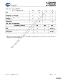 CY7C1480V25-200BZC Datasheet Page 11