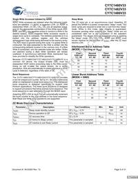 CY7C1480V33-250BZI Datasheet Page 9