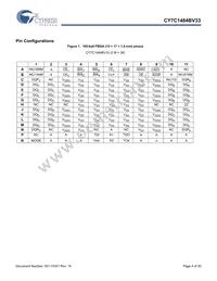 CY7C1484BV33-250BZXC Datasheet Page 4