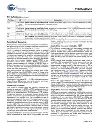 CY7C1484BV33-250BZXC Datasheet Page 6