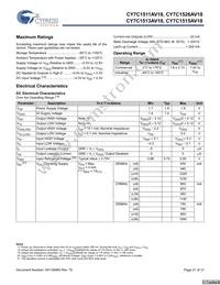 CY7C1513AV18-200BZI Datasheet Page 21