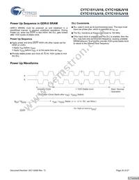 CY7C1513JV18-300BZC Datasheet Page 20