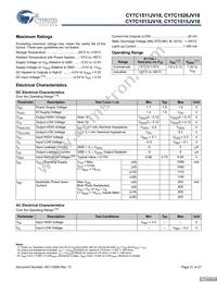 CY7C1513JV18-300BZC Datasheet Page 21