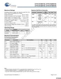 CY7C1514KV18-200BZXC Datasheet Page 21