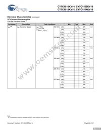 CY7C1514KV18-200BZXC Datasheet Page 22