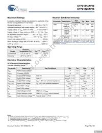 CY7C1520AV18-200BZCT Datasheet Page 19