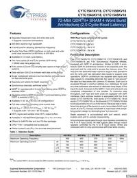 CY7C1545KV18-450BZC Datasheet Cover