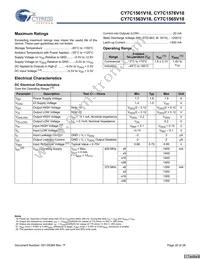 CY7C1565V18-400BZI Datasheet Page 20