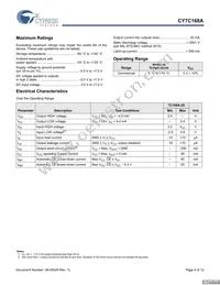 CY7C168A-20PXC Datasheet Page 4