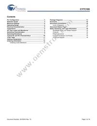 CY7C185-15VIT Datasheet Page 2