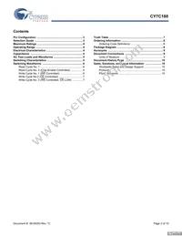 CY7C188-20VC Datasheet Page 2