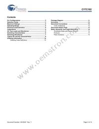 CY7C192-15VXCT Datasheet Page 2