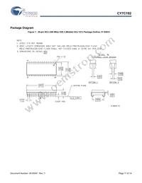 CY7C192-15VXCT Datasheet Page 11