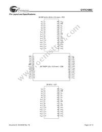 CY7C199CL-15VXCT Datasheet Page 2