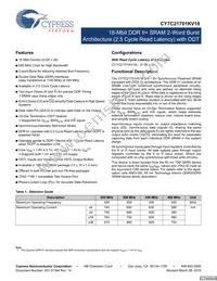 CY7C21701KV18-400BZXC Datasheet Cover