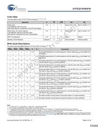 CY7C21701KV18-400BZXC Datasheet Page 9