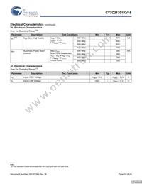 CY7C21701KV18-400BZXC Datasheet Page 19