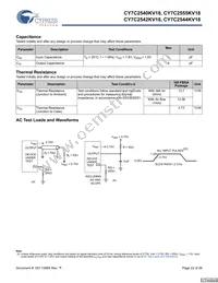 CY7C2544KV18-333BZI Datasheet Page 22