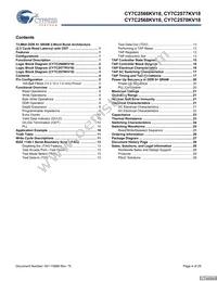 CY7C2570KV18-500BZC Datasheet Page 4
