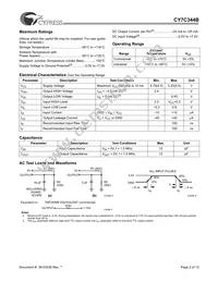 CY7C344B-15JC Datasheet Page 2