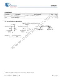 CY7C421-20JXI Datasheet Page 7