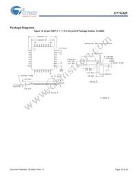 CY7C421-20JXI Datasheet Page 16