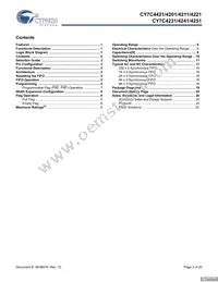 CY7C4251-15JXCT Datasheet Page 2
