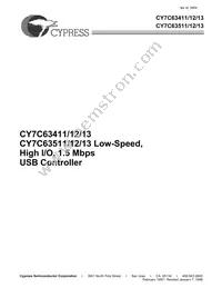 CY7C63513-PVC Datasheet Cover