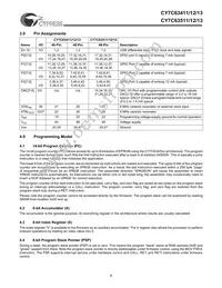 CY7C63513-PVC Datasheet Page 8