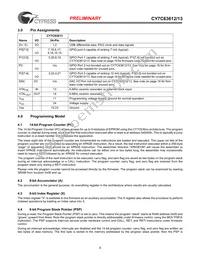 CY7C63613-SC Datasheet Page 8