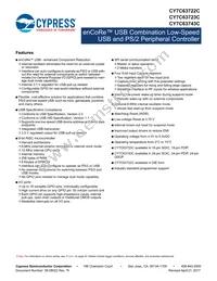 CY7C63722C-XC Datasheet Cover