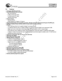 CY7C64113-PVC Datasheet Page 6
