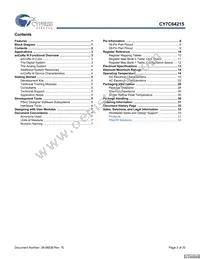 CY7C64215-56LFXCT Datasheet Page 2