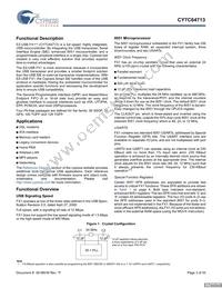 CY7C64713-56LFXC Datasheet Page 3